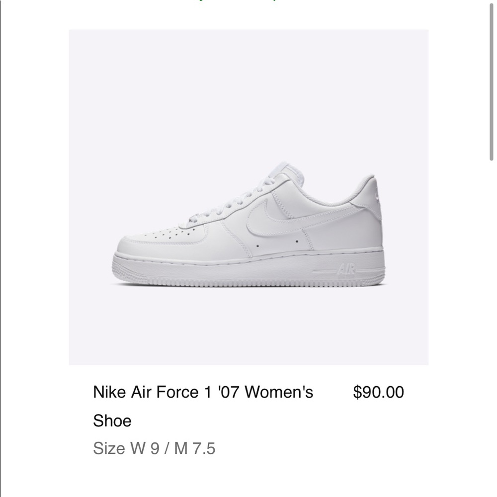 Worn once women’s air force 1